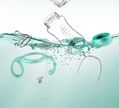Baby Silicone Feeding Bottle with Handles – Anti-Colic
