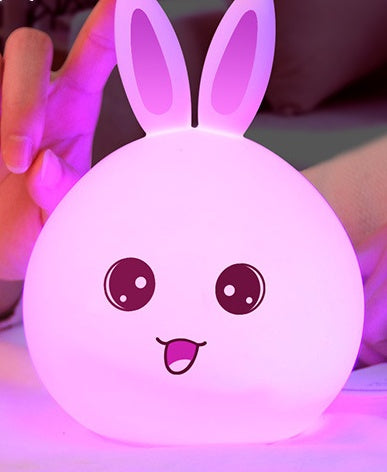 Rabbit Night Light – Cute Silicone LED with Touch Sensor