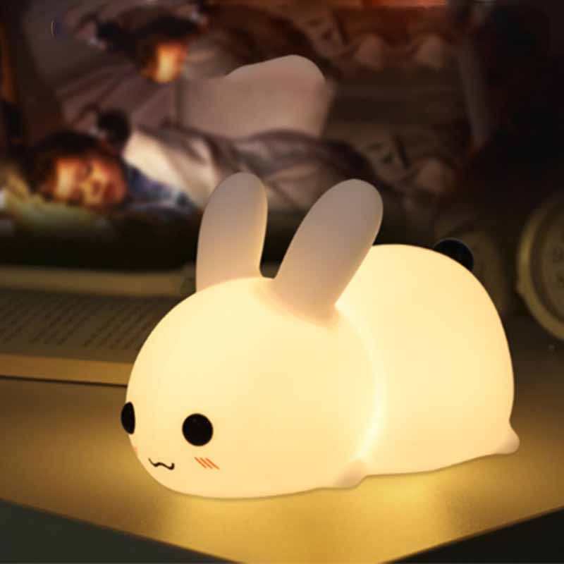 Rabbit Night Light – Dimmable USB Rechargeable Lamp