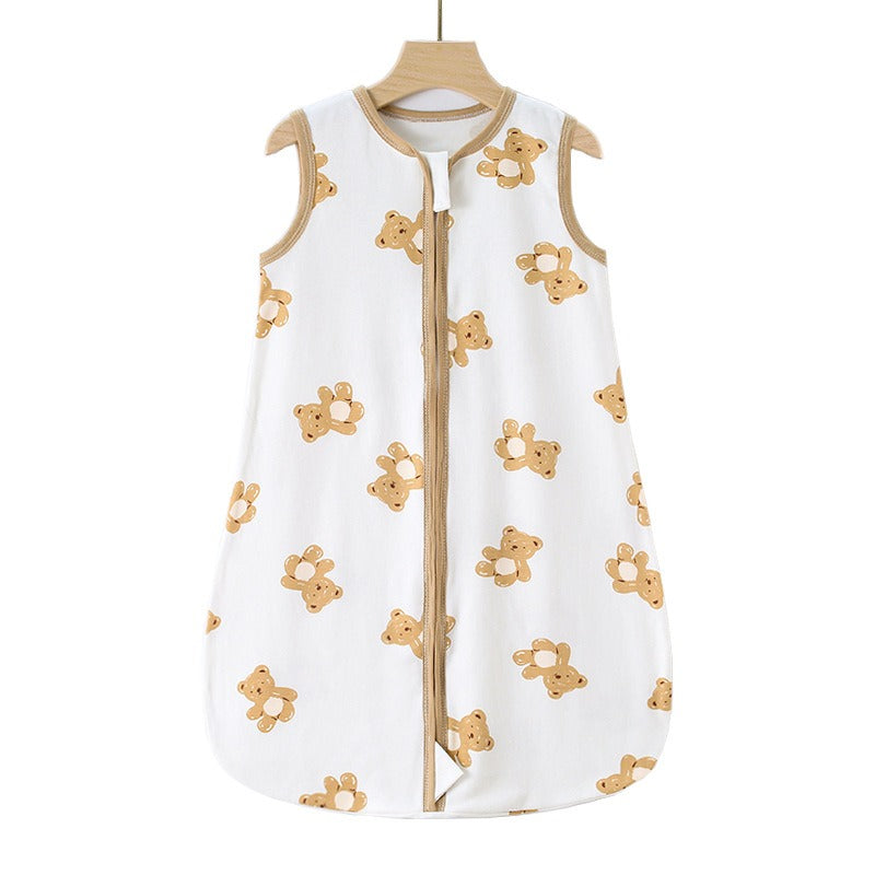 Baby Sleeping Bag – 4 Seasons Cotton Anti-Kick Vest with Zipper