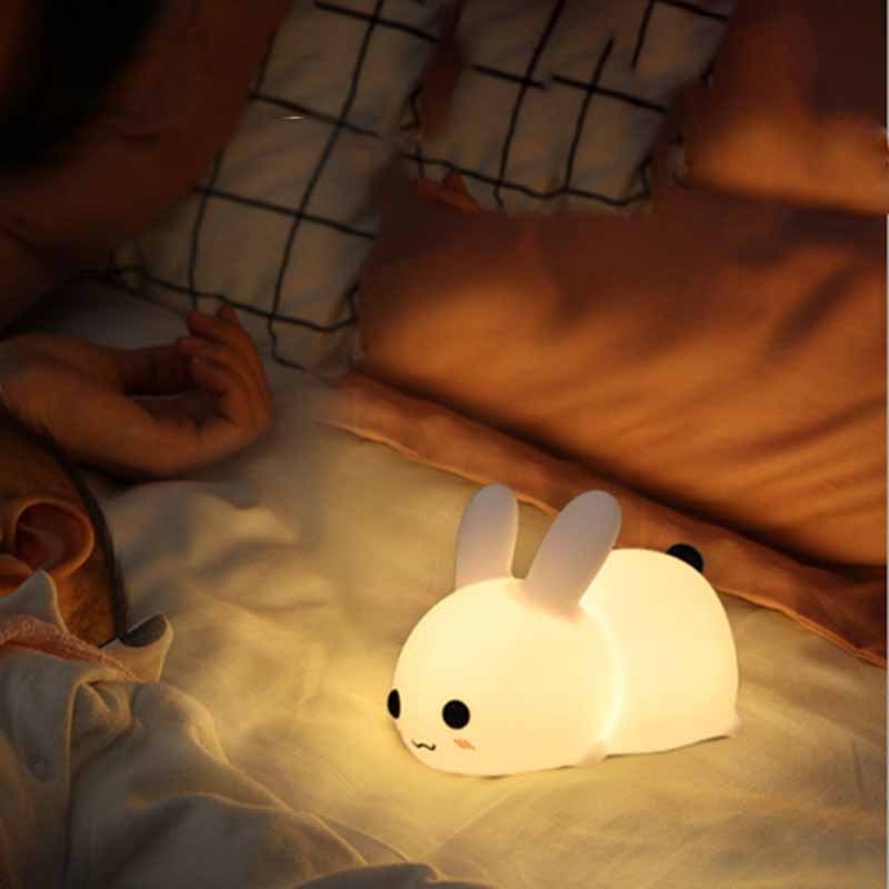 Rabbit Night Light – Dimmable USB Rechargeable Lamp