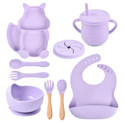 Baby Silicone Tableware Set – 8-Piece Feeding Kit