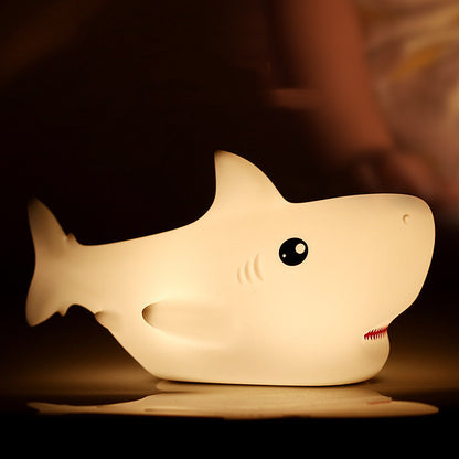 Shark Night Light – Cute Silicone LED Lamp