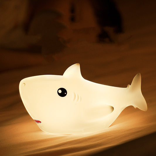 Shark Night Light – Cute Silicone LED Lamp