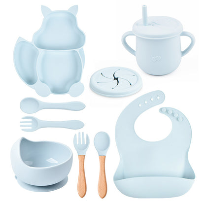 Baby Silicone Tableware Set – 8-Piece Feeding Kit