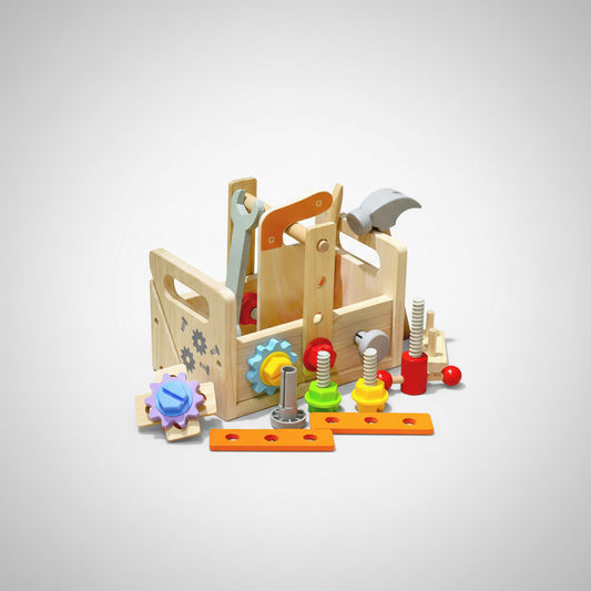 Wooden Tool Box Toy – Kids’ Screw & Nut Disassembly Educational Set
