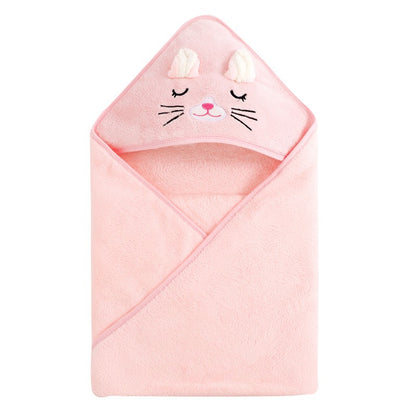 Baby Hooded Towel – Cartoon Animal Face Newborn Bath Wrap