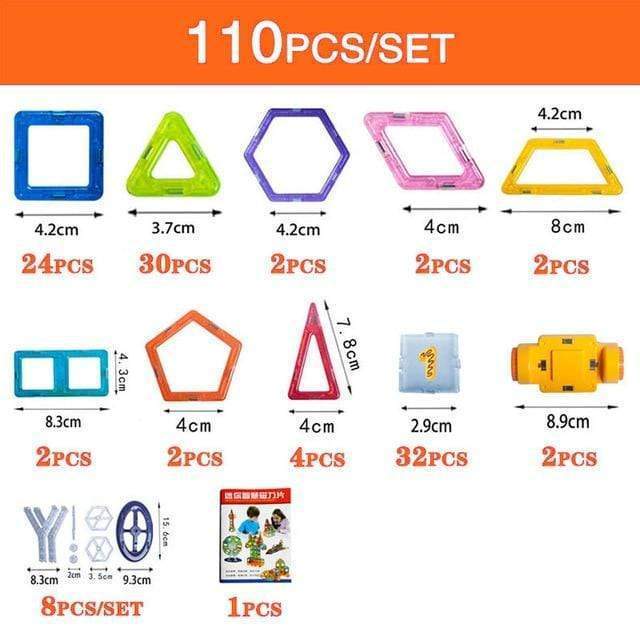 Magnetic Building Blocks – DIY Construction Set for Kids Creative Designer Toys
