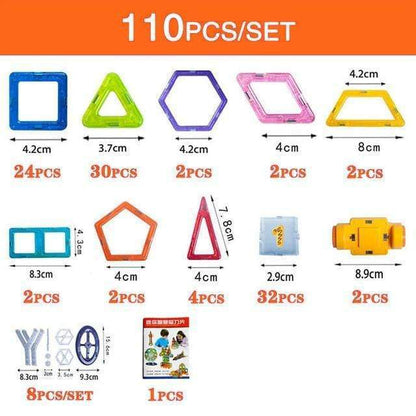 Magnetic Building Blocks – DIY Construction Set for Kids Creative Designer Toys