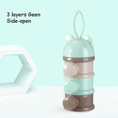 Baby Food Storage Box – 3/4 Layer Bear Style Milk Powder & Snack Container