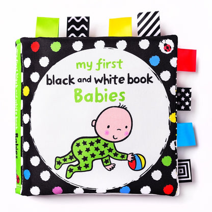 Baby Cloth Book – Black & White Infant Early Learning Quiet Book
