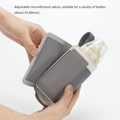 Portable Baby Bottle Warmer – Adjustable Heating Milk Bag for Travel & Car Use