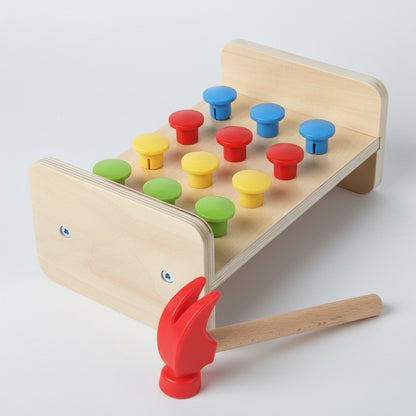 Kids Hammer Toy – 2-in-1 Pile Driving Platform Educational Game