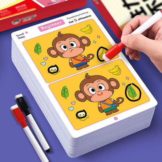 Spot the Difference Card Game – Focus Training Educational Toy for Kids