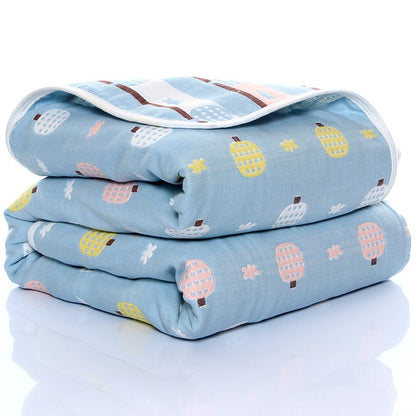 Baby Gauze Towel – 6-Layer Soft Cotton Washcloth for Kids