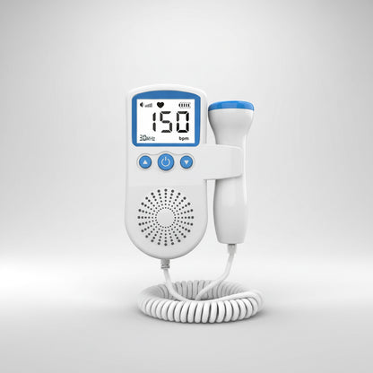 Fetal Heart Monitor – Handheld Home Doppler Device for Baby Heartbeat & Movement