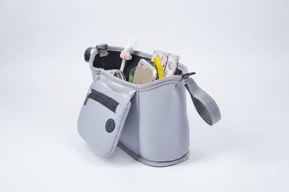 Stroller Organizer Bag – Baby Changing Pram Storage with Bottle & Cup Holder