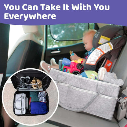 Baby Diaper Caddy Organizer – Portable Nursery Storage Bin for Changing Table & Car