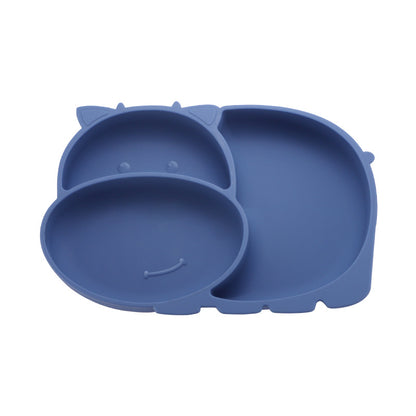 Baby Suction Bowl Set – All-in-One Feeding Tableware with Compartment Plate, Spoon & Fork