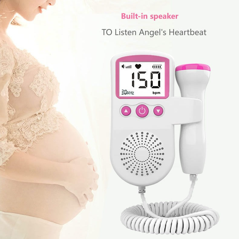 Fetal Heart Monitor – Handheld Home Doppler Device for Baby Heartbeat & Movement