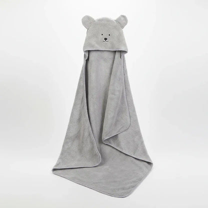 Baby Hooded Bath Towel – Soft Poncho Fleece Infant Towel Blanket