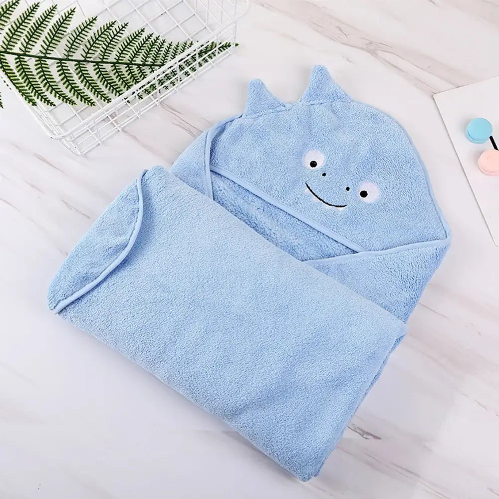 Baby Hooded Bath Towel – Soft Poncho Fleece Infant Towel Blanket
