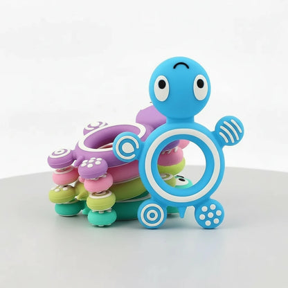 Turtle Silicone Teether – BPA-Free Baby Teething Necklace Pendant