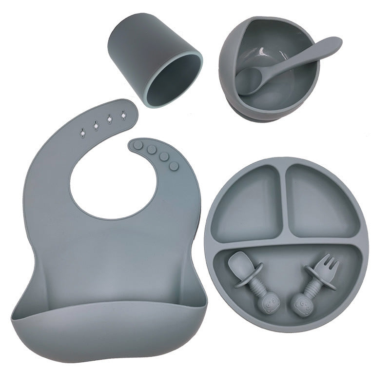 Baby Silicone Feeding Set – BPA Free 7-Piece Tableware Kit