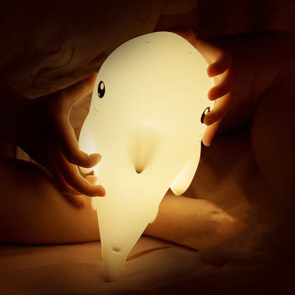 Shark Night Light – Cute Silicone LED Lamp