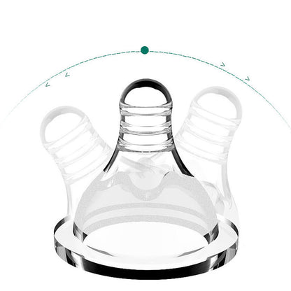 Baby Silicone Feeding Bottle with Handles – Anti-Colic