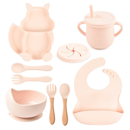 Baby Silicone Tableware Set – 8-Piece Feeding Kit