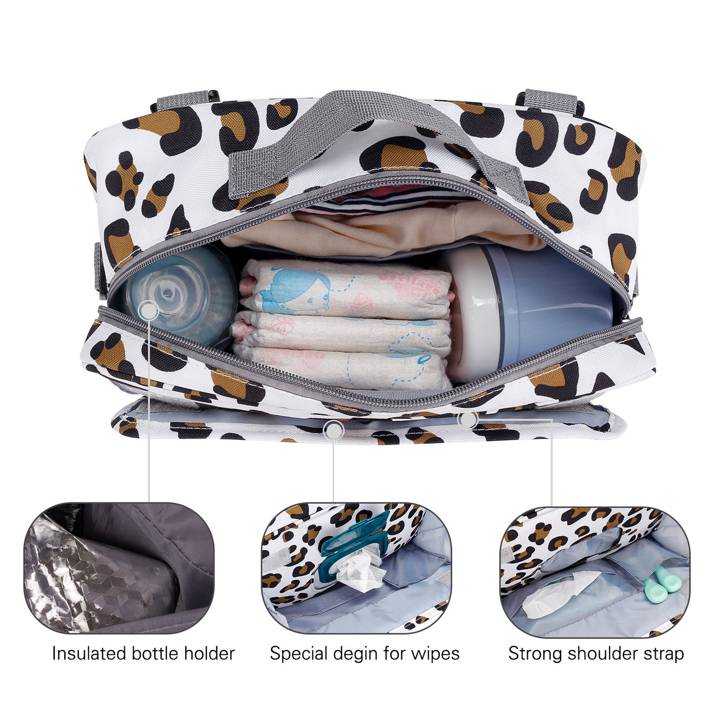 Waterproof Diaper Bag – Polyester Sling Bag for Mom & Baby