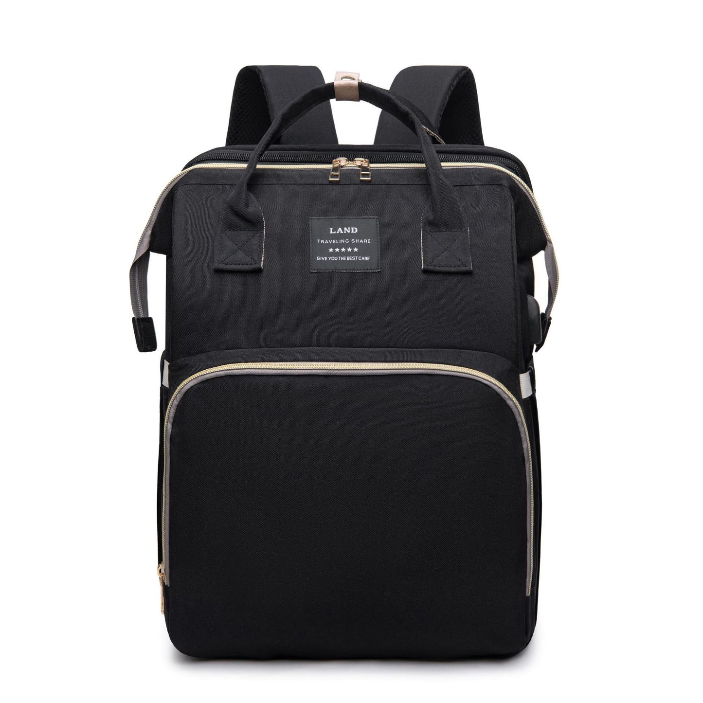 Baby Diaper Bag Backpack – Foldable Crib & Large Capacity