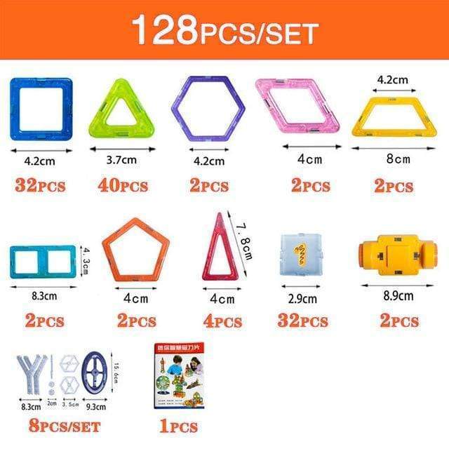 Magnetic Building Blocks – DIY Construction Set for Kids Creative Designer Toys