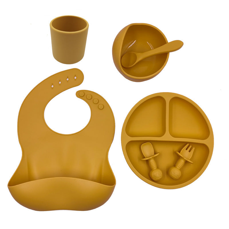 Baby Silicone Feeding Set – BPA Free 7-Piece Tableware Kit